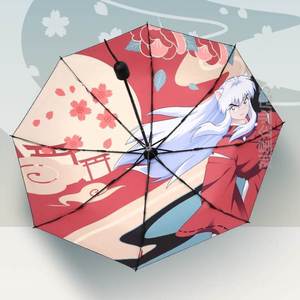 犬夜叉桔梗戈薇周边动漫雨伞晴雨两用防晒防紫外线太阳伞二次元伞
