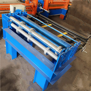 彩钢板多刀分条机铁板镀锌板裁条机不锈钢板带胶轴送料分切纵剪机