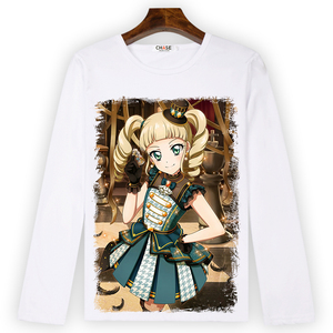 新偶像活动 葵宫草莓 雾矢星 动漫周长t恤 男女冬季边袖 学生衣服