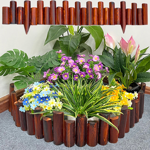 防腐木栅栏室内阳台装饰绿植户外庭院花圃篱笆花园木桩花池围栏