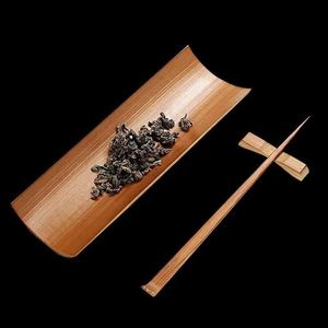 老竹碳化茶夹茶拨天然竹子纯手工磨打茶道茶具零配件茶具全套