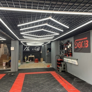 汽车洗车房店场美容蜂窝灯机修无尘贴膜间九宫格led专用工位灯光