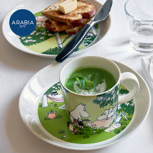 arabia陶瓷马克杯芬兰进口姆明系列爱情北欧陶瓷咖啡杯子餐具小众