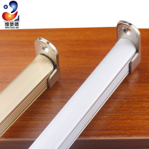 五金配件法兰衣柜内挂衣杆托管加厚不锈钢可伸缩衣杆座衣挂钩包邮