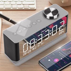 伊酷尔(ifkoo) q1蓝牙音箱重低音炮智能闹钟车载无线户外迷你小