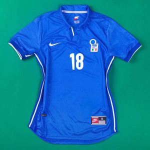 意大利复古球衣1998世界杯18号巴乔4号卡纳瓦罗蓝色短袖足球队服
