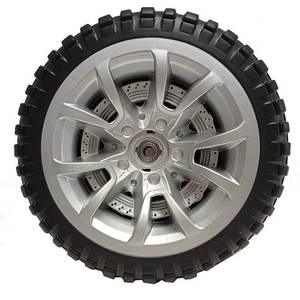 儿童电动车免充气轮胎宝宝四轮汽车发泡轮静音带轴承直径25.5厘米