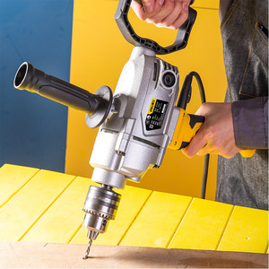 得力飞机钻大型16mm搅拌钻飞机钻手电钻搅拌器电钻搅棒机涂料腻子