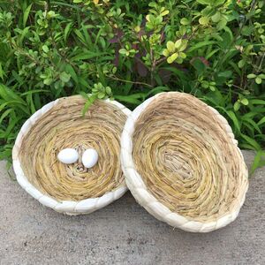 鸽子窝草编窝鸽子草窝防侧翻鸽窝金青玉鸟窝鸽用品巢盆鸡窝繁殖窝