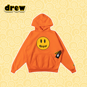 drew house 笑脸欧阳娜娜男女情侣同款春秋潮流宽松白塔长袖卫衣