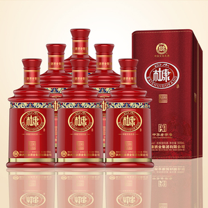 白水杜康52度年份窖龄n100 杜康白酒浓香型粮食酒水礼盒装整箱6瓶