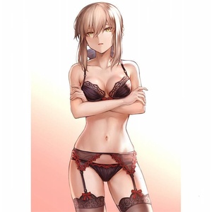 冲田总司(assassin)命运-冠位指定性感泳装高清动漫海报卧室墙贴