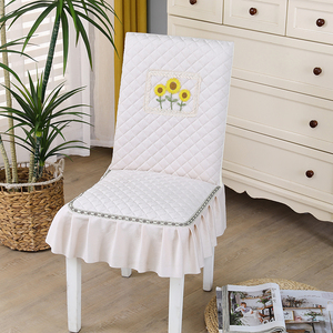 桌子椅子套罩高档餐桌布长方形圆艺家用椅套垫套装连一体加厚保暖