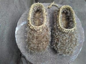 毛窝子鞋芦花鞋纯手工草鞋毛窝鞋儿童芦花靴毛翁子芦花芦苇a编织