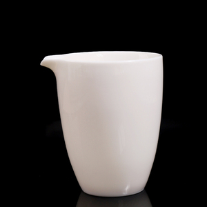 陶瓷公道杯家用简约大号羊脂玉白色瓷功夫茶具茶海分茶器公杯配件