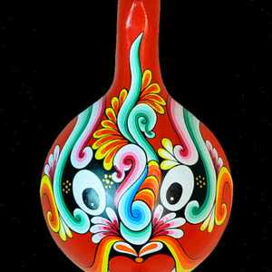 纯手工绘画京剧社火马勺脸谱面具装饰挂件中国风小礼品国粹民俗.