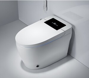 中宇卫浴国货智能马桶语音无水压一体式全自动翻盖冲洗烘干坐便器