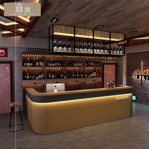 圆弧形的吧台