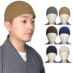 沁竺新款秋冬季僧人针织帽出家师父和尚瓜皮帽子春秋季比丘尼僧帽