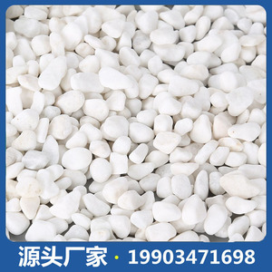 景观工程水磨砾石白色石子黑色水洗鹅卵石灰色庭院铺路雨花石