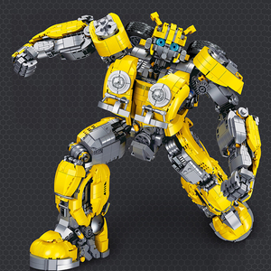 乐高大黄蜂变形玩具金刚机器人巨大型高达机甲成高难度拼装积木