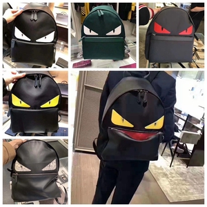 芬迪/fendi 恶魔眼睛小怪兽男士书包 背包旅行包双肩包