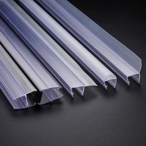 移门淋浴房门玻璃门密封条门吸夹条嵌条固定透明u型浴室推拉门h型