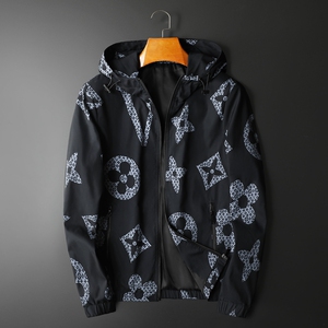 官网代购lvнck欧洲站时尚休闲印花茄克外套大码男装潮牌欧货修身