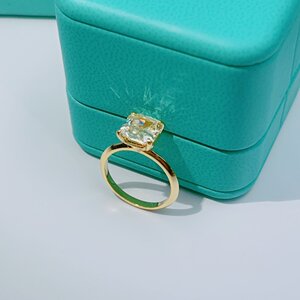 代购tiffany蒂芙尼 简约百搭经典款系列女士奢华四爪镶嵌钻戒指