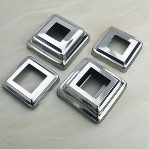 不锈钢装饰盖201方管饰盖楼梯立柱盖方管口盖遮丑盖线孔盖螺丝盖