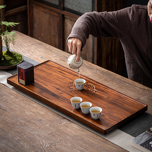 圆形蓄水陶瓷茶盘茶托盘功夫茶具茶海带盖茶洗乐湃设计旗舰店147