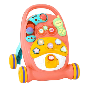 育儿宝婴儿0-1岁学步车玩具带水箱一岁宝宝推车学步车带水箱【粉