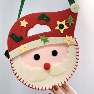 圣诞diy制作材料包圣诞节礼物neoland绿龙岛 儿童手工不织布包包