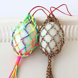 蛋笼套宝宝端午节蛋带袋毛线儿童立夏蛋套笼小孩子斗蛋鸡蛋兜成品