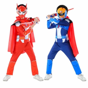 巨神战击队衣服服装铠甲勇士皮套儿童t恤男孩宝宝表演演出服套装