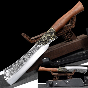 龙泉菜刀户外刀具商用斩骨手工锻打斩切砍骨剁骨家用厨师专用柴刀