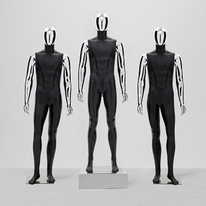 迪赛模特道具男服装店橱窗展示架电镀全身银色潮牌人台高档人偶