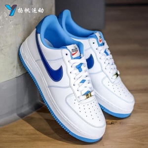 nike air force 1 耐克空军一号男蓝白缝线af1低帮板鞋增高da8478