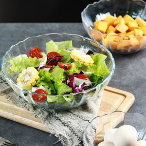 玻璃器皿凉拌菜厨房凉菜沙拉碗餐具法用小号水晶碗古典北.