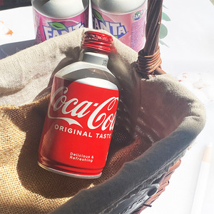 日本进口可口可乐CocaCola子弹头可乐整箱迷你铝罐碳酸饮料24罐装