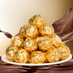 金莎果仁夹心巧克力球散装喜糖伊诺滋金球烘焙装饰(代可可脂)