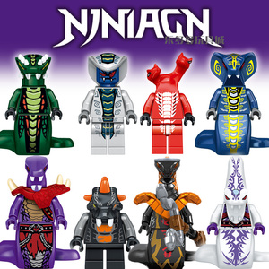 兼容乐高幻影忍者蛇怪军队摄魂派查尔派梭毒牙通稀有人仔益智玩具
