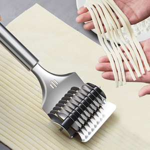 手动切面器不锈钢面条机家用压面机切面条神器做面条的模具切面刀