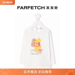 [Final Sale]Monnalisa童装x Winnie the Pooh logo刺绣T恤FARFET