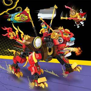 兼容乐高悟空小侠系列黄金神兽 80021儿童拼装积木男孩子玩具麒麟