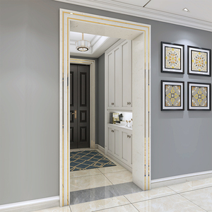 轻奢门框门套包边铝合金属人造大理石线条垭口瓷砖背景墙边框装饰