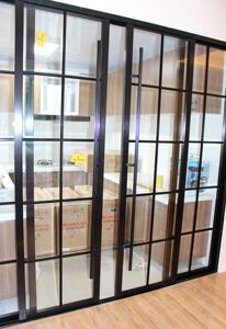 武汉厨房推拉门玻璃移门定做钛铝镁合金客厅阳台卫生间隔断吊趟门