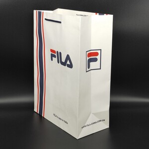 飞菲乐fila斐乐 白牛皮纸袋手提袋 环保购物袋礼品袋定做加印logo