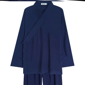 道士全套用品练功服装七分袖中国风道教法衣道袍道家套装太极八卦