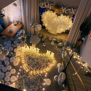 七夕求婚表白仪式j感生日装饰情人节道具布置室内套餐浪漫场景布